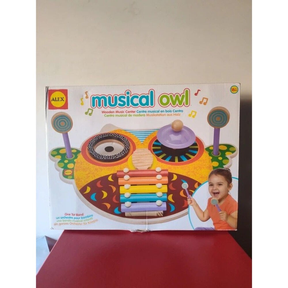 Alex Musical Owl Big Wooden Music Center Xylophone Symbol